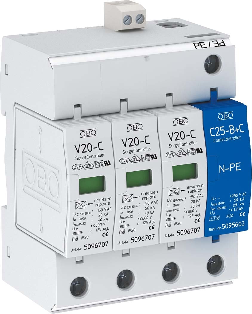 OBO BETTERMANN - OBO5094764 V 20-C 3+NPE+FS SPD T2 150V