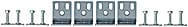 PILZ ITALIA SRL PIZ630325 KIT DI 4 STAFFE FISSE (NON X PSEN OP2H)