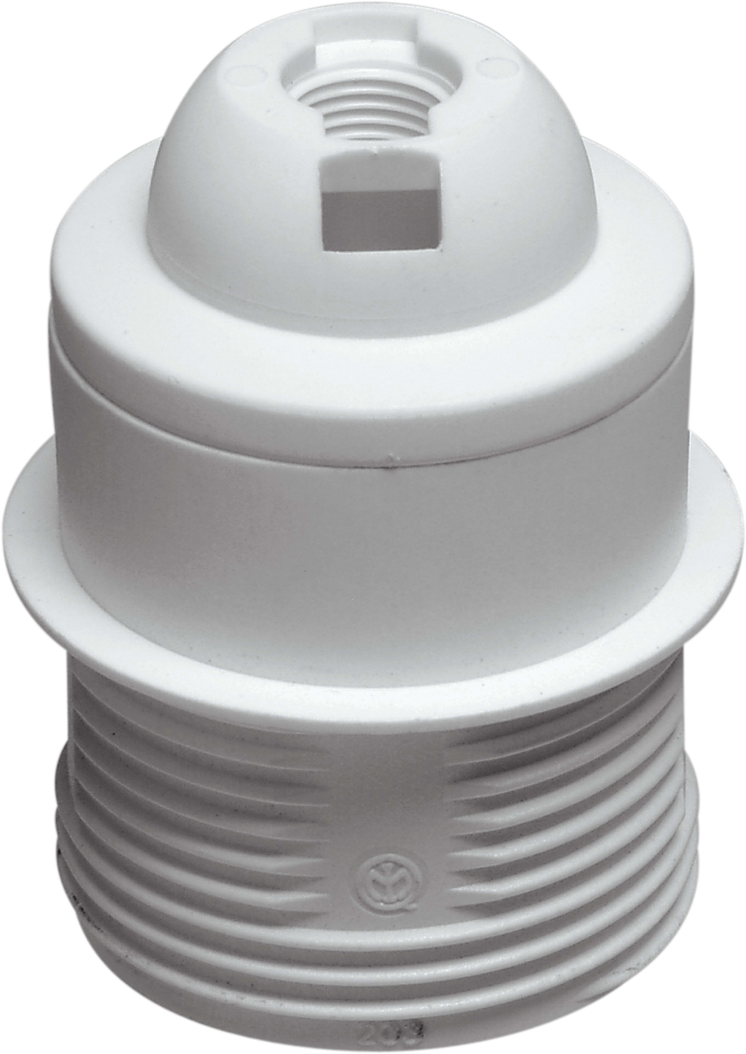 LE PROLUNGHE SAS - PRG511 PORTALAMP. E27 + CAPP. SEMIFILETTATO BN