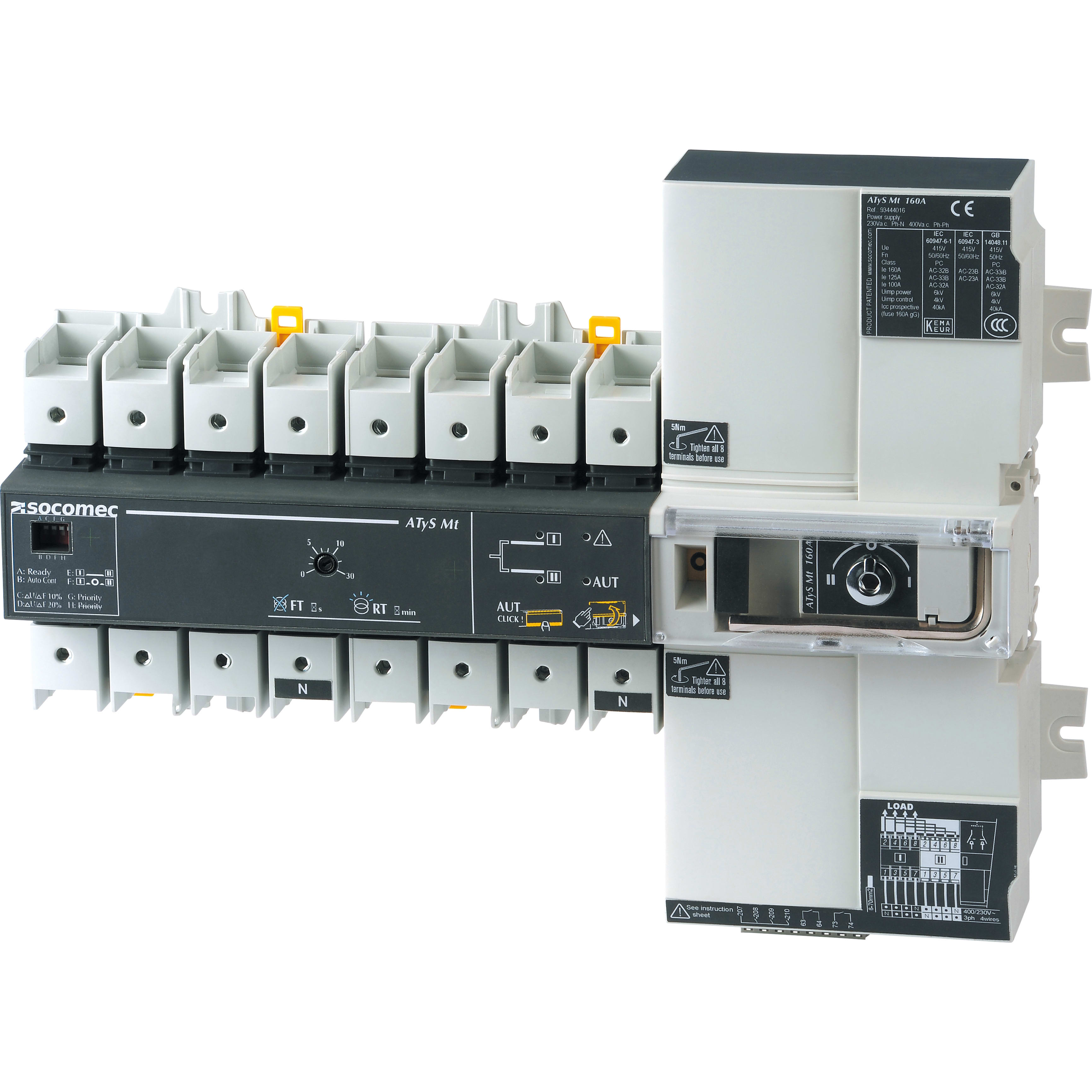 SOCOMEC - SOC93444016 ATYS T M - 4P 160A 230/400VAC