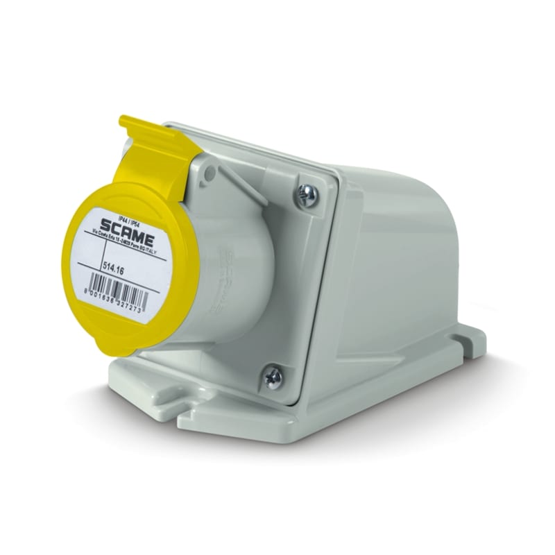 SCAME PARRE SPA - SCA514.1650 PRESA PARETE 2P+T 16A 4H 110V IP44