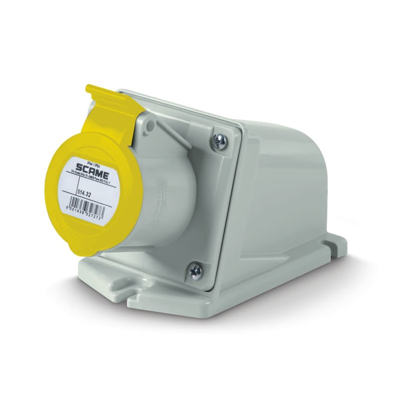 SCAME PARRE SPA - SCA514.3250 PRESA PARETE 2P+T 32A 4H 110V IP44