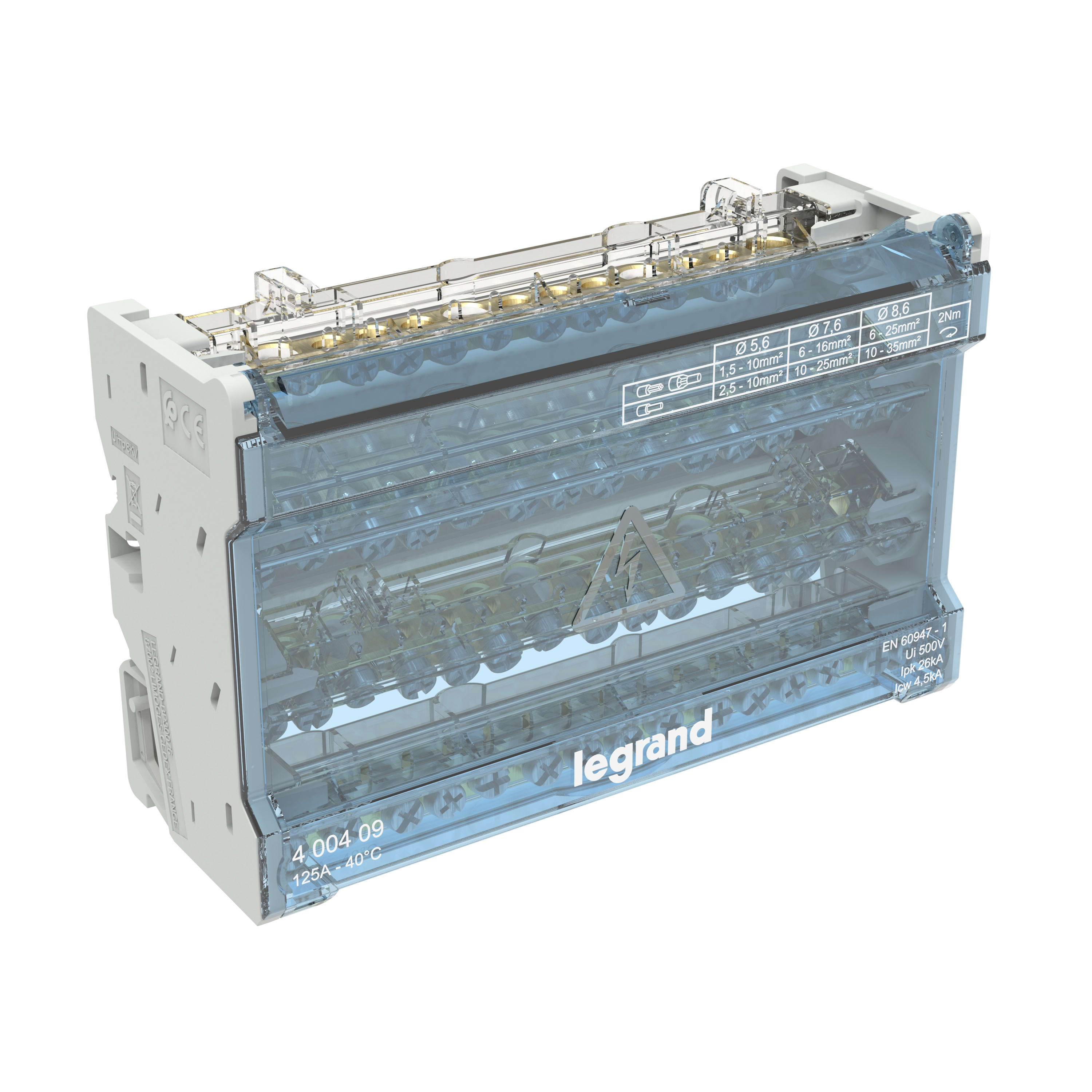 LEGRAND - LEG400409 RIPARTITORE MODULARE 4P 125A 8M