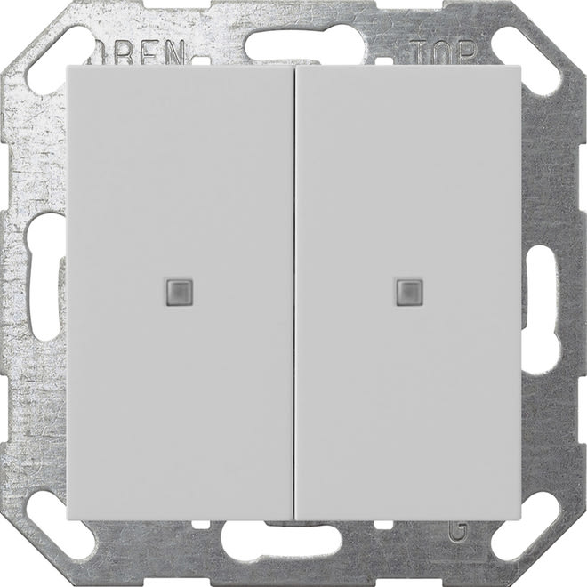 GIRA - GIR5173015 PULS. BIL. 2-M ONEKNX SYSTEM 55 GRIGIO O