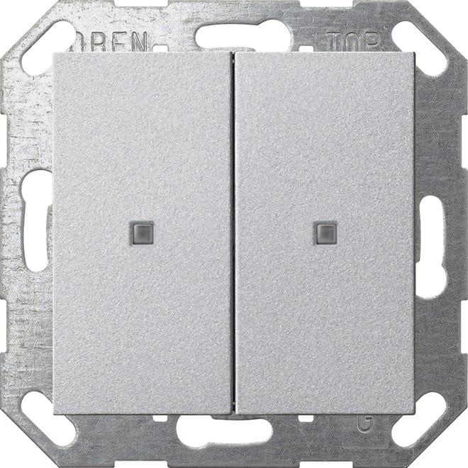GIRA GIR517326 PULS. BIL. 2-M ONEKNX SYSTEM 55 C.ALLUM.