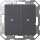 GIRA - GIR517328 Taster Wippe 2f OneKNX System 55 Anthraz