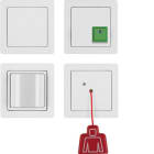 BERKER BRK52006089 SET CHIAMATA EMERGENZA + CORN.Q1 BI.P.