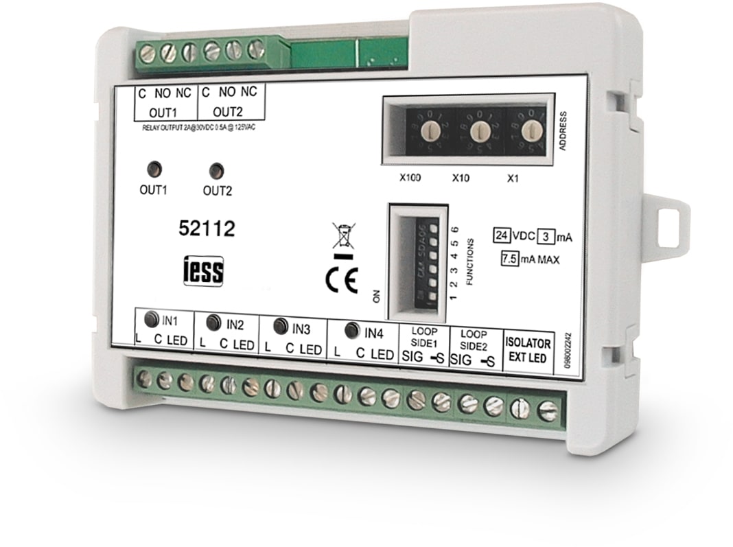IESS SRL EAA52112 MODULO ANAL.IND. 2 PORTE CON ISOLATORE