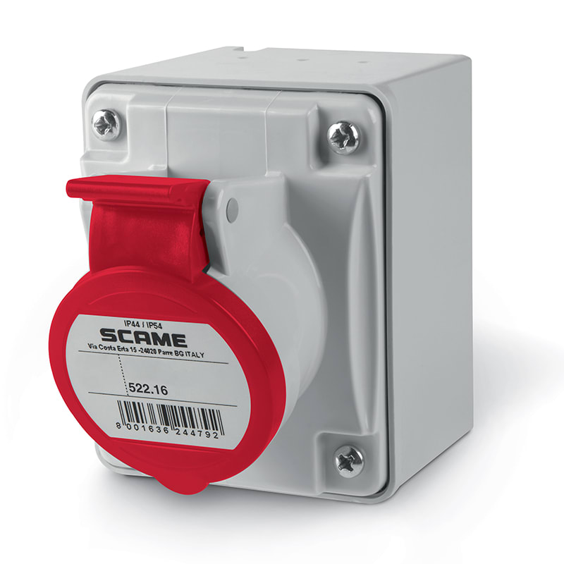 SCAME PARRE SPA SCA522.1656 PRESA PAR.C/DIR.3P+T 16A 44 6H