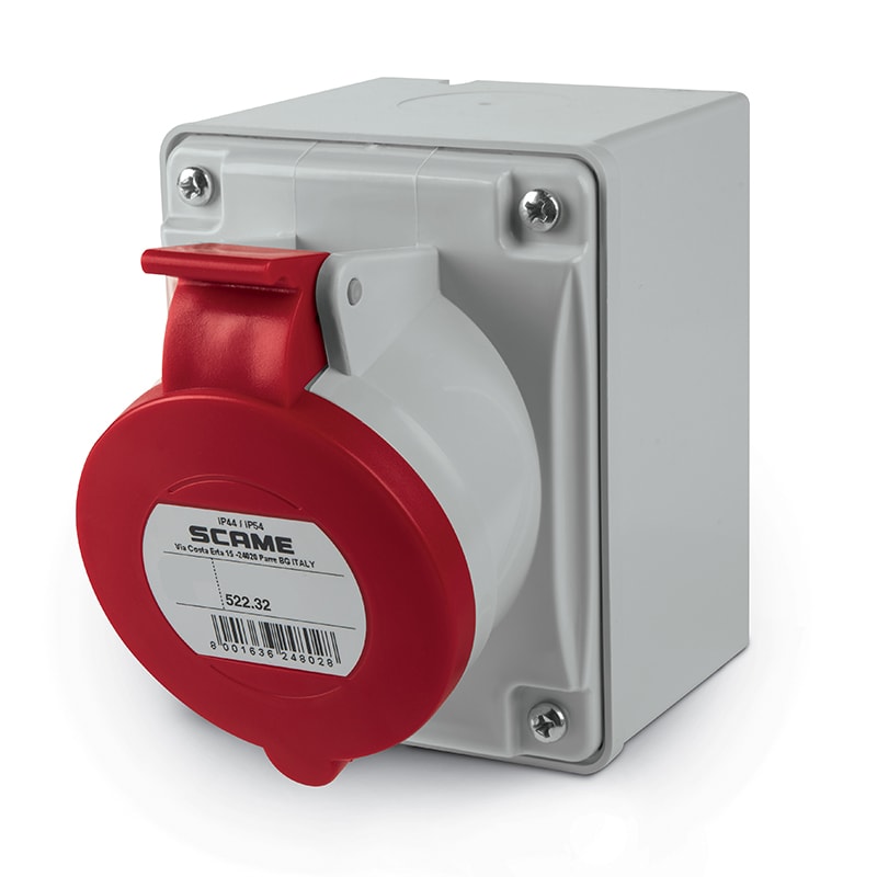 SCAME PARRE SPA - SCA522.3258 PRESA PAR.C/DIR.2P+T 32A 44 9H