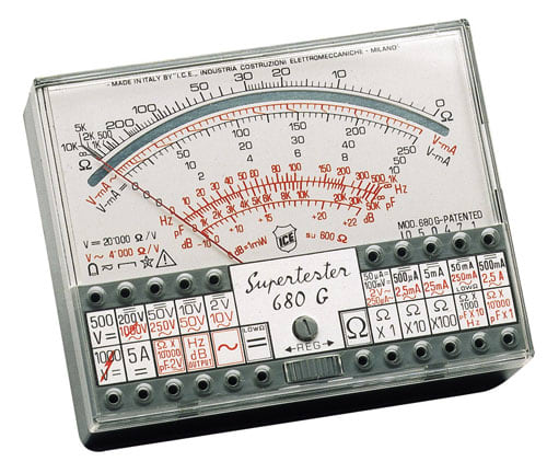 MELCHIONI SPA - MEM530134500 MULTIMETRO ANALOGICO PROFESSIONALE ICE-6