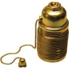 LE PROLUNGHE SAS - PRG531 PORT.E27 ZINCATO GIALLO C/INT+CATENELLA