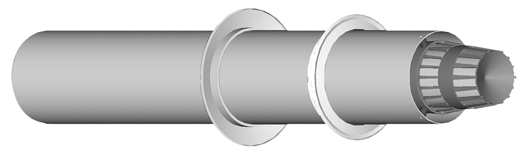 INTERGAS IGS53102214 TERMINALE COASSIALE ORIZZONTALE PP/AL