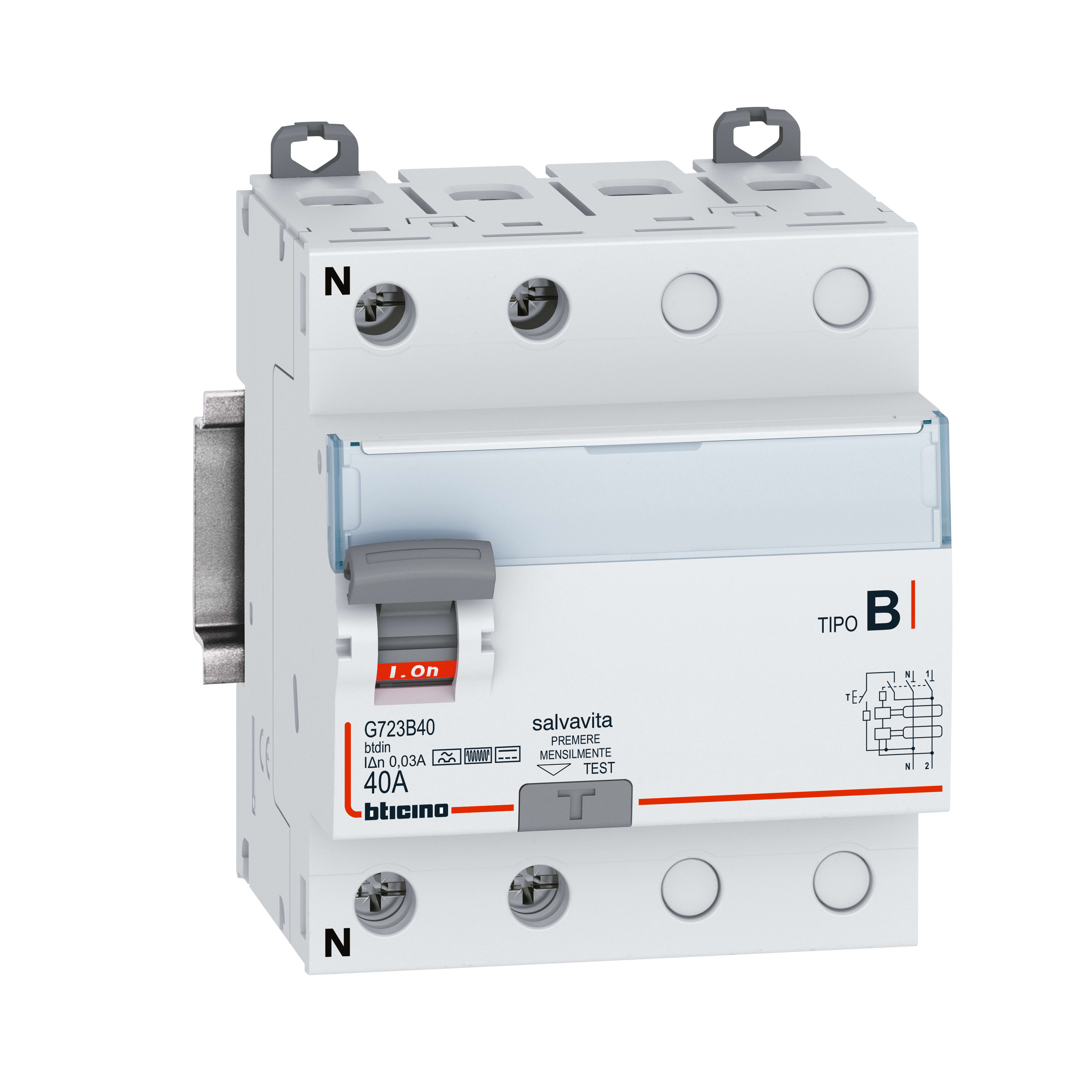 BTICINO BTIG724B40 BTDIN - RCD TYPE B 300MA 2P 40A