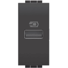 BTICINO BTIL4191A LL - CARICATORE USB TIPO A 1M ANTRACITE
