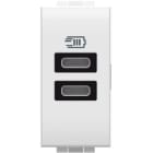 BTICINO - BTIN4191CC LL - CARICATORE USB TIPO C+C 1M BIANCO