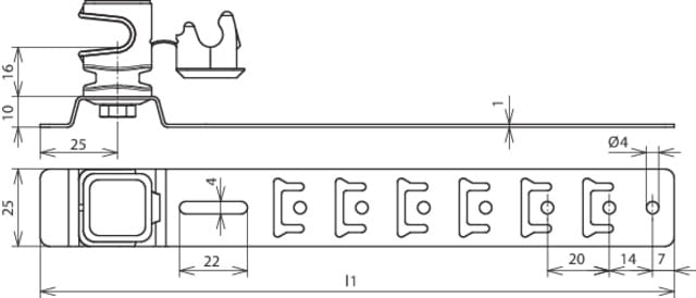 DEHN ITALIA SPA DEH204921 Dachleitungshalter