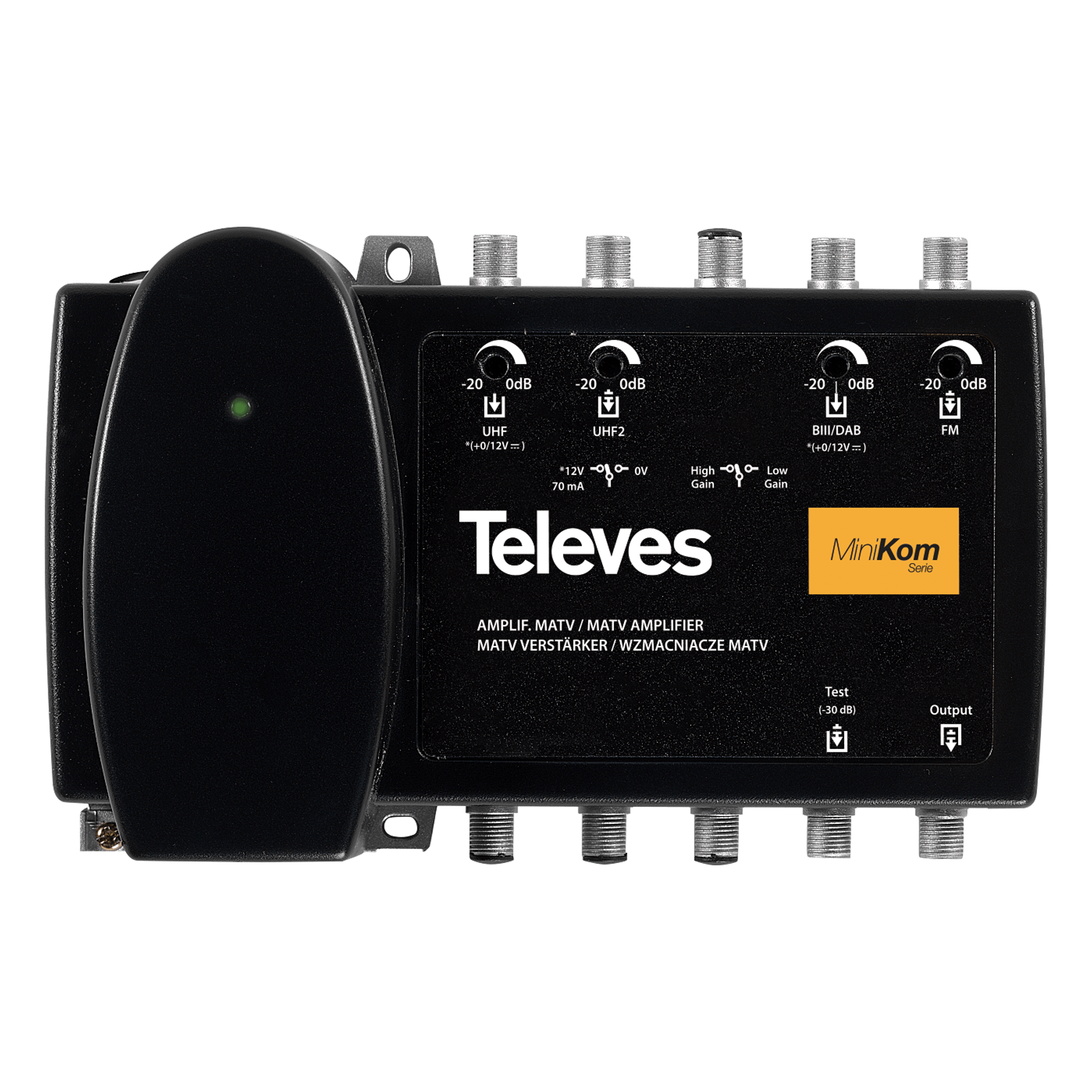 TELEVES ITALIA SRL - TVV539220 AMP.MINIKOM MATV 4E/1S F FM-BIII/DAB-U