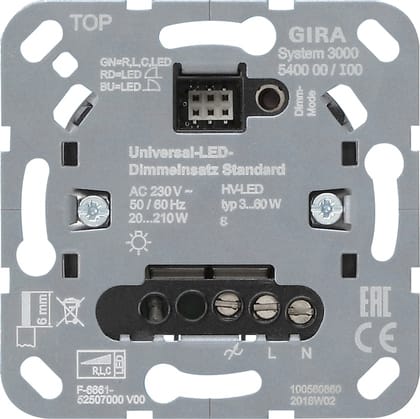 GIRA - GGI540000 S3000 Uni-LED-Dimmeins. Standard Einsatz