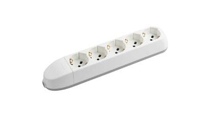 BTICINO BTI3682D MULTIPRESA 5 SCHUKO/BIPAS SENZA CAVO BIA