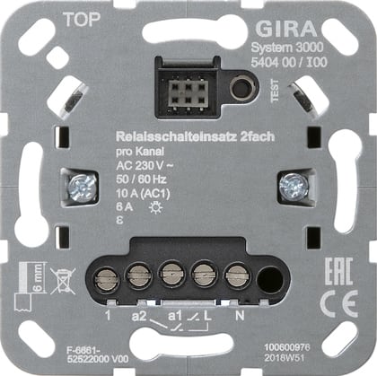 GIRA - GGI540400 S3000 Relaisschalteins. 2f Einsatz