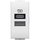 BTICINO BTIN4191AC LL - CARICATORE USB TIPO A+C 1M BIANCO