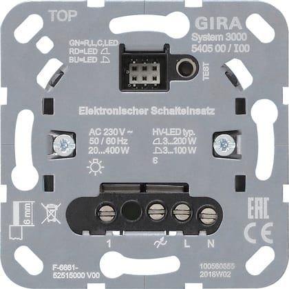 GIRA - GGI540500 S3000 elektr. Schalteins. Einsatz