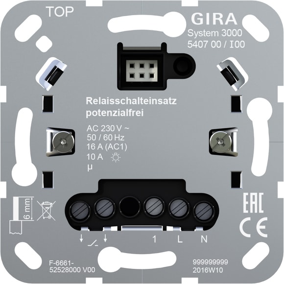 GIRA - GIR540700 MOD.INT.RELE POT.ZERO S3000 MODULO