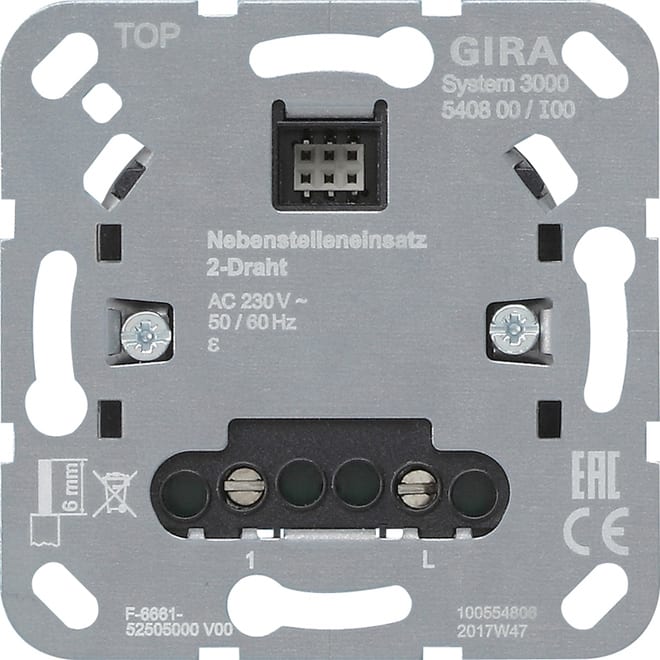 GIRA - GIR540800 MOD.APP.DER. 2 FILI S3000 MODULO