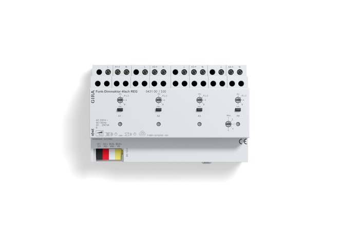 GIRA GIR543100 Funk Dimmaktor 4f REG Gira eNet