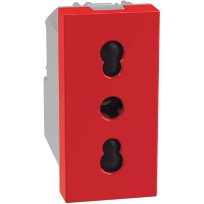 BTICINO BTIJ4180RAB MATIXGO - PRESA ITA P17/11 ROSSO ANTI B