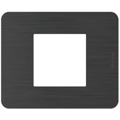 BTICINO BTIJA4802EN MATIXGO - PLACCA 2P BLACK NICKEL
