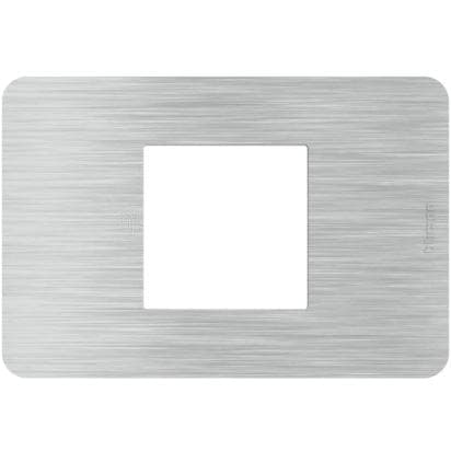 BTICINO BTIJA4819EA MATIXGO - PLACCA 2P CENT. ALUMINUM