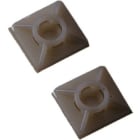 MASTER SRL MST5469 BASETTA ADESIV.19X19X3.6MM IN NYLON NERO
