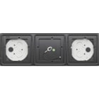 GIRA - GIR5503910 SCATOLA SOPRA INT. 3X SYSTEM 106 ANTRACI