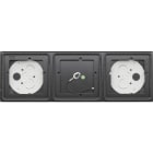 GIRA - GIR5503910 SCATOLA SOPRA INT. 3X SYSTEM 106 ANTRACI