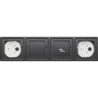 GIRA - GIR5504910 SCATOLA SI 4 MOD. SYSTEM 106 ANTRACITE