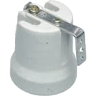 LE PROLUNGHE SAS - PRG551 PORT. E27 IN PORCELLANA C/STAFFA IN GIU'