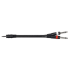 MELCHIONI SPA - MEM551726400 CAVO JACK3,5M-2X JACK6,3M 1,5M SJJJ-15BK