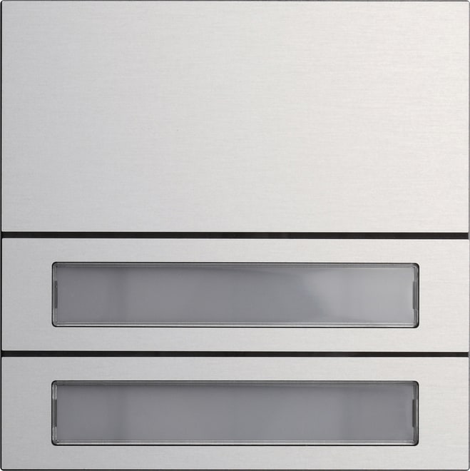 GIRA GIR5532926 Ruftastenmodul 2f System 106 Aluminium