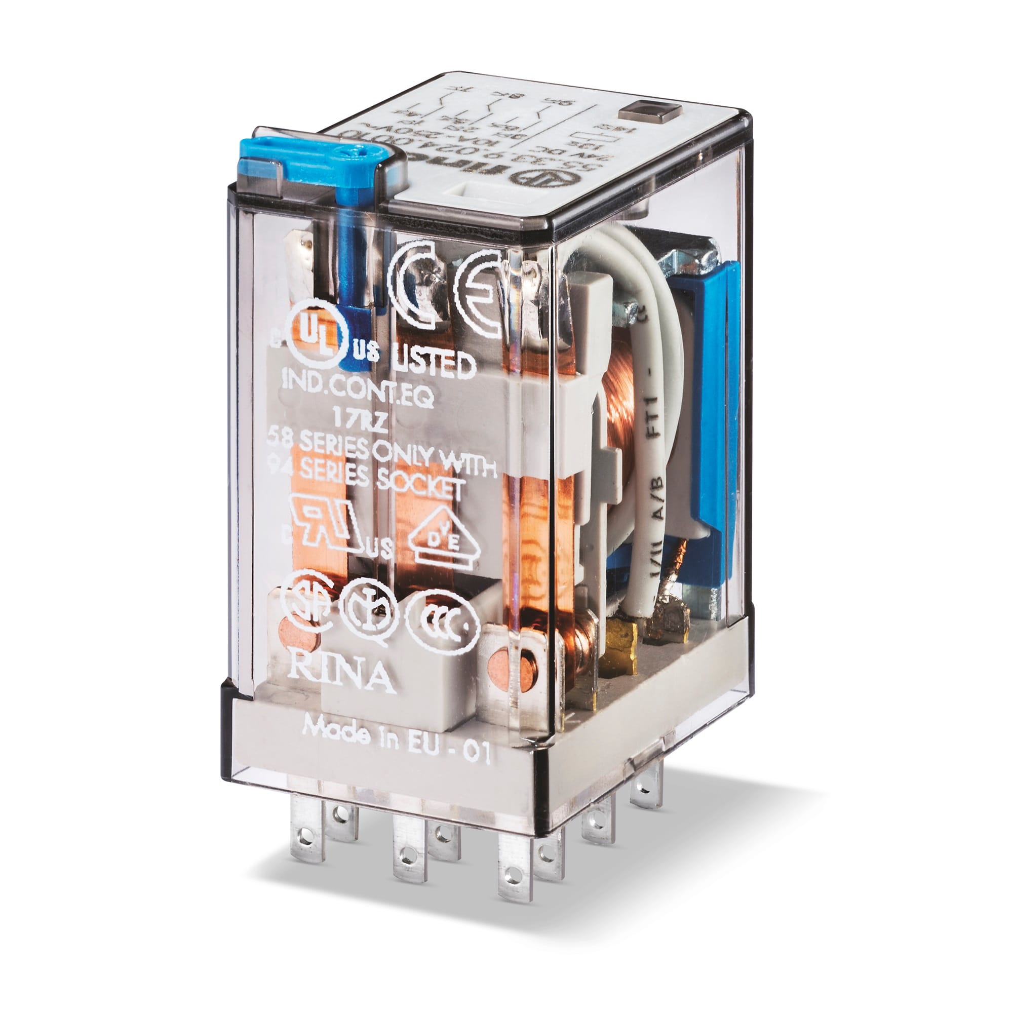 FINDER SPA FIN553380240010 RELE INDUSTRIALE 3 CONTATTI 10A