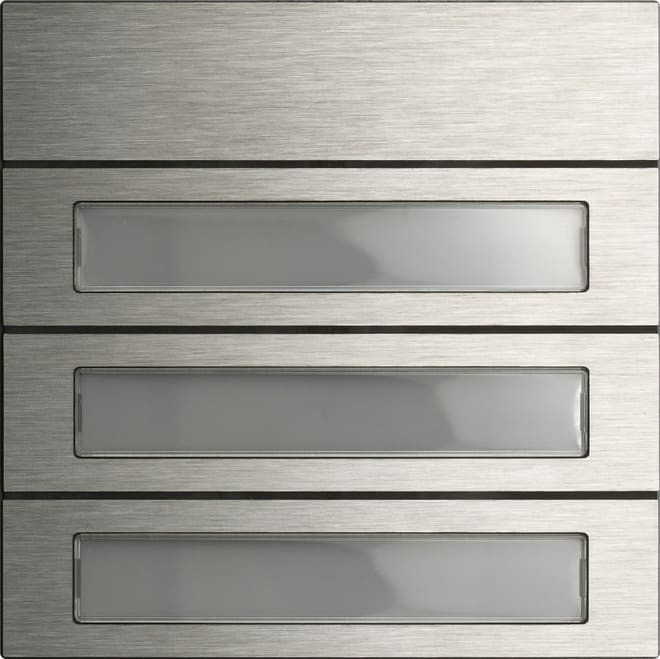 GIRA GIR5533914 Ruftastenmodul 3f System 106 Edelstahl V