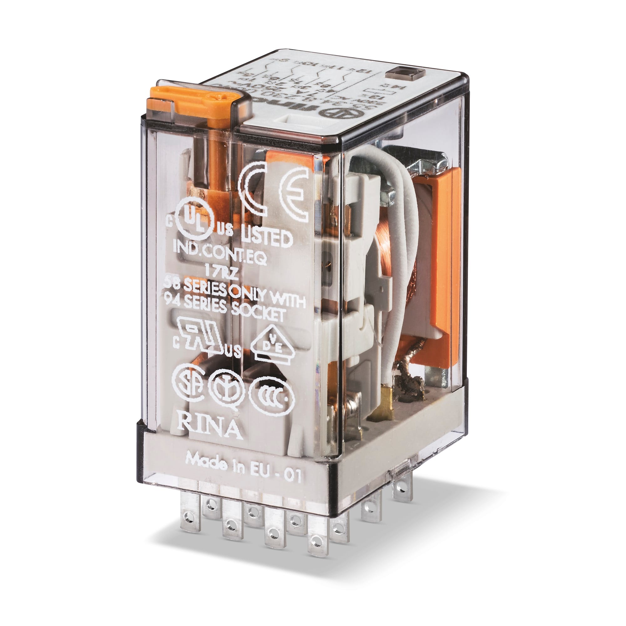 FINDER SPA FIN553480240054 RELE INDUSTRIALE 4 CONTATTI 7A