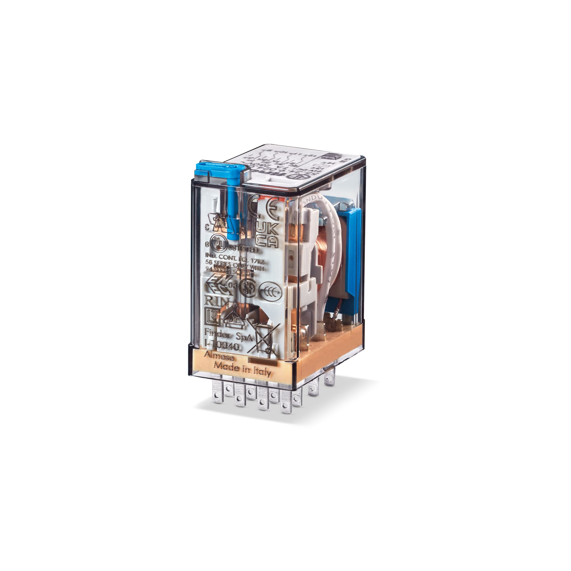 FINDER SPA - FIN553490245001 RELÈ INDUSTRIALE 4 CONTATTI 7A