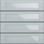 GIRA GGI5539000 Ruftastenmodul 4f IBN-Tasten System 106