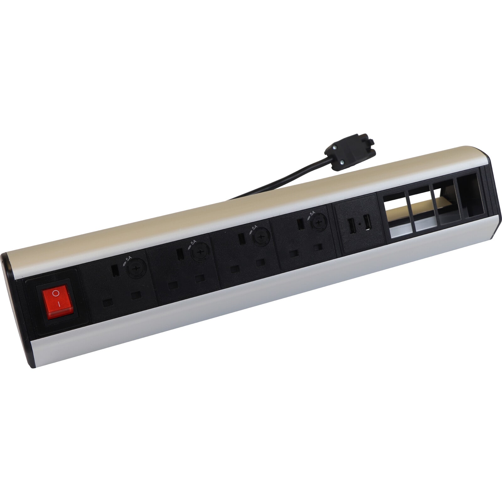 MAYFLEX UK LIMITED EXL555-276 Excel Desk Power 4x UK 2x USB Power 4x 6