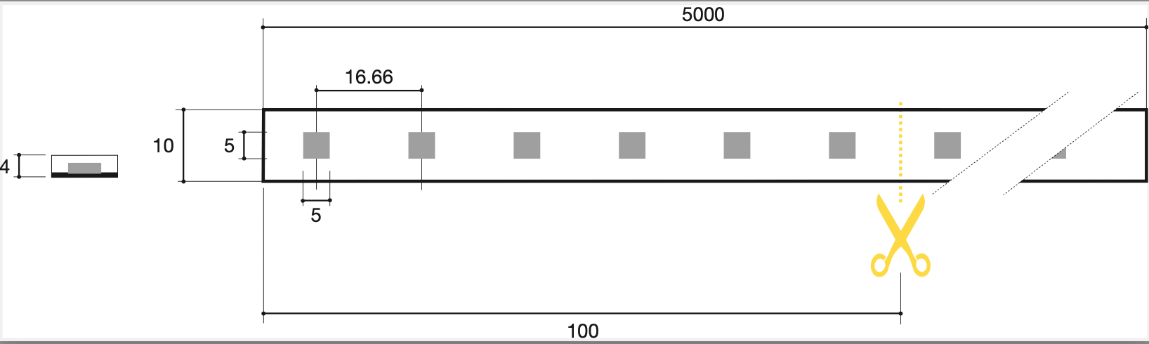 SICOM - SOL5605983 SIRIOTAPE 14W/M RGB IP67 24V DIGITAL