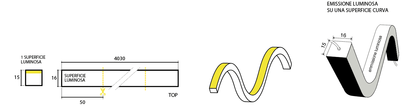 SICOM - SOL5609011 SICOMTAPE NEON TOP 10W 2700K IP68-4M