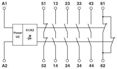 PHOENIX CONTACT PHC2702924 PSR-SCP-42-230UC/URM4/4NO/2NC MOD. SICUR