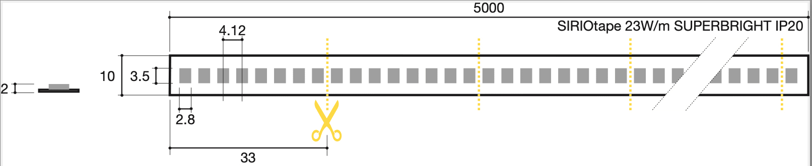 SICOM - SOL5612392220 SIRIOTAPE 23W/M 922 24V SUPERBRIGHT